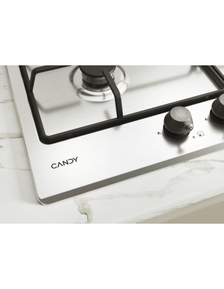 Candy Classic CHW6BR4WTX Acciaio inox Da incasso 60 cm Gas 4 Fornello(i)
