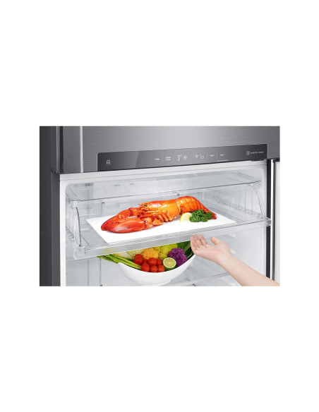 LG GTF916PZPYD frigorifero con congelatore Libera installazione 592 L E Acciaio inox