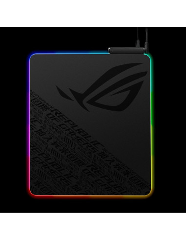 ASUS ROG Balteus Qi Tappetino per mouse per gioco da computer Nero