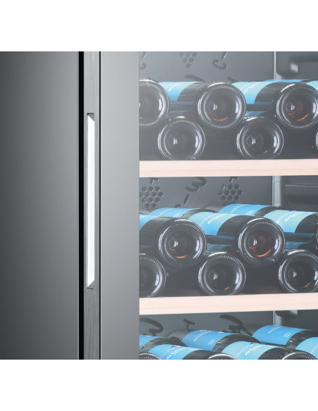 Haier Wine Bank 60 Serie 3 WS171GA Cantinetta vino con compressore Libera installazione Nero 166 bottiglia/bottiglie