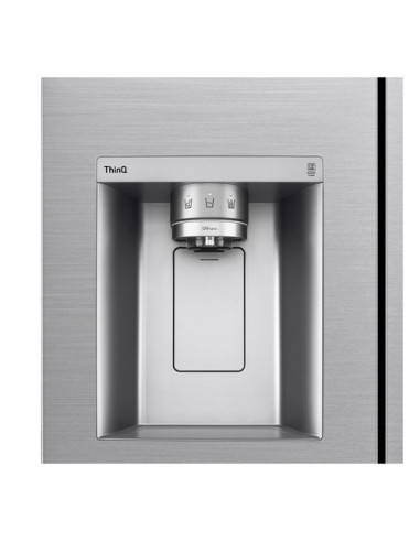 LG GSLV90PZAD Frigorifero Side-by-Side, Classe D, 635L, Wi-Fi, Con allaccio, UVnano,Grigio