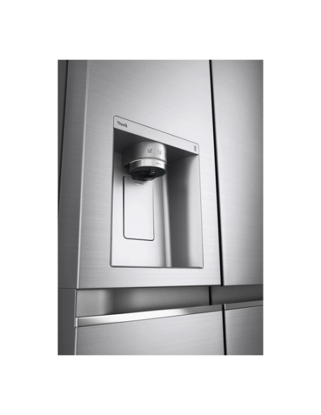 LG GSLV90PZAD Frigorifero Side-by-Side, Classe D, 635L, Wi-Fi, Con allaccio, UVnano,Grigio