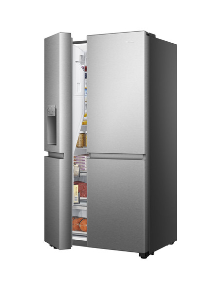 Hisense RS818N4TIE frigorifero side-by-side Libera installazione 632 L E Acciaio inox