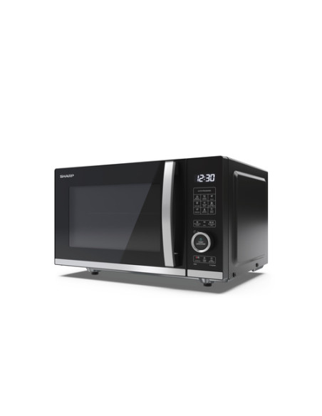 Sharp YC-QG204AE-B forno a microonde Nero Microonde con grill Superficie piana 20 L 800 W