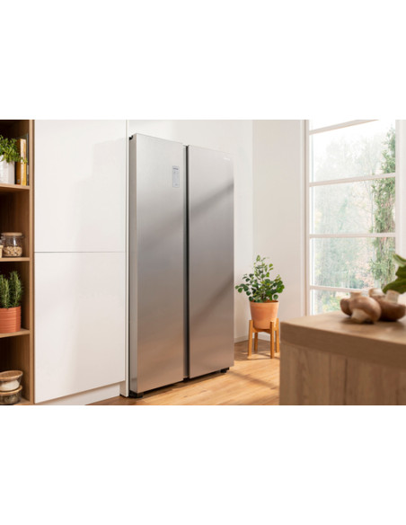 Hisense RS711N4ACE frigorifero side-by-side Libera installazione 550 L E Acciaio inox