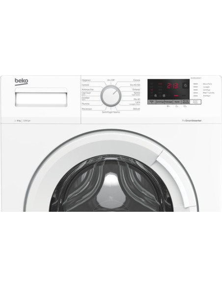 Beko WUXR81282WI/IT lavatrice Caricamento frontale 8 kg 1200 Giri/min Bianco