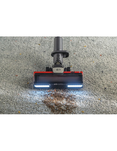 Hoover HF910H 011 Aspirapolvere elettrica Batteria Secco EPA Senza sacchetto 0,7 L 350 W Rosso, Titanio 4 Ah