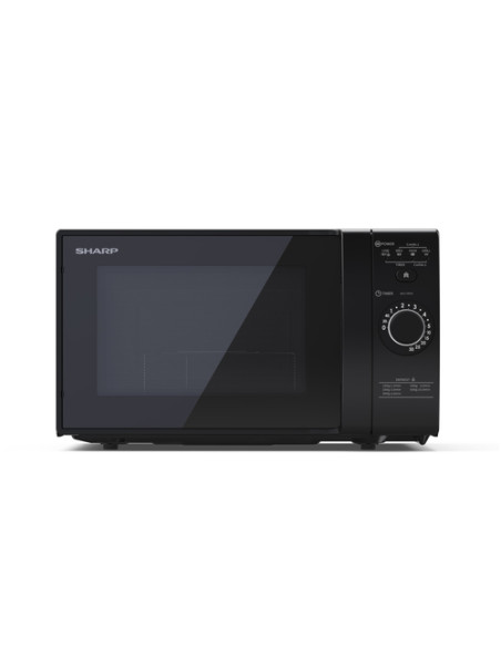 Sharp YC-GG02E-B forno a microonde Nero Microonde con grill Superficie piana 20 L 700 W
