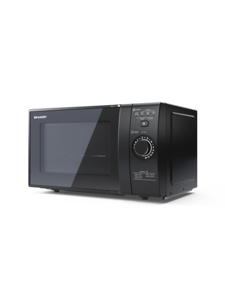 Sharp YC-GG02E-B forno a microonde Nero Microonde con grill Superficie piana 20 L 700 W
