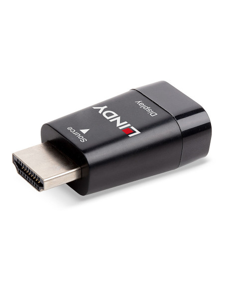 Lindy 38194 adattatore per inversione del genere dei cavi HDMI Type A (Standard) VGA Nero