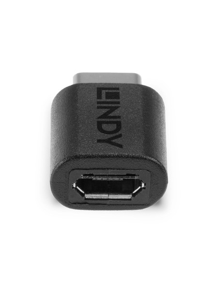 Lindy 41896 adattatore per inversione del genere dei cavi USB-C Micro-B Nero