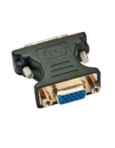Lindy 41199 adattatore per inversione del genere dei cavi VGA DVI-I Nero, Oro 2