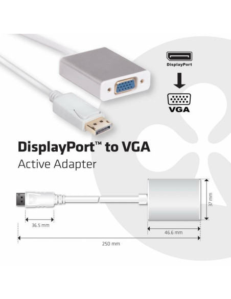 CLUB3D Displayport to VGA Active Adapter