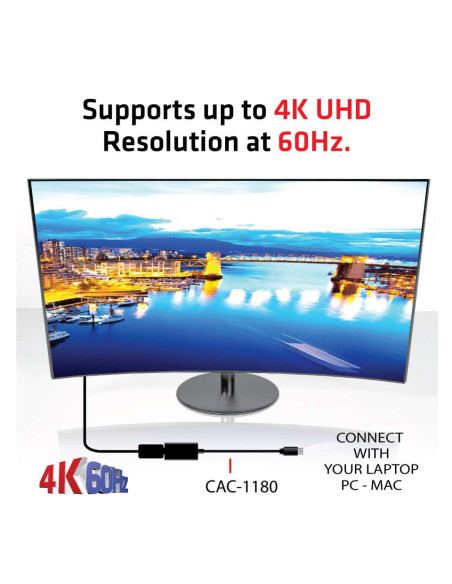 CLUB3D Mini DisplayPort 1.4 to HDMI 2.0b HDR Active Adapter