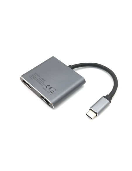 Equip Adattatore USB-C 4 in 1 con doppio HDMI, USB 3.0, 100W USB PD