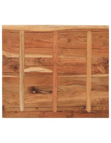 Piano Tavolo 110x80x2,5 cm Rettangolare Legno Massello Acacia