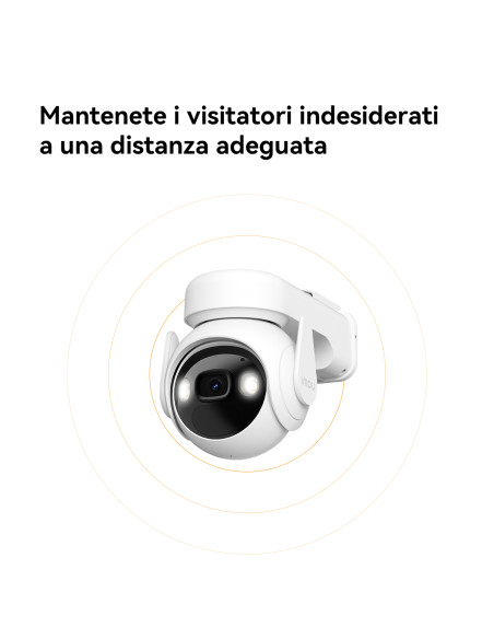 Imou Cell PT Kit - Telecamera da Esterno a batteria con risoluzione 2K (3MP), Rilevamento Movimento/Umano, Visione Notturna a Co