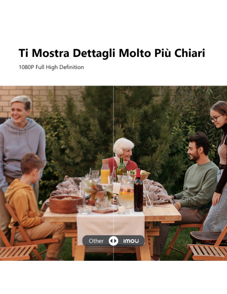 Imou Telecamera Cruiser SE+ 2MP Motorizzata da esterno con visione notturna a colori, sirena e faretto
