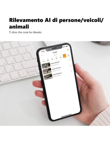 Imou Knight Telecamera 4K (8MP) Wi-Fi da esterno con sirena e faretto