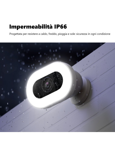 Imou Knight Telecamera 4K (8MP) Wi-Fi da esterno con sirena e faretto