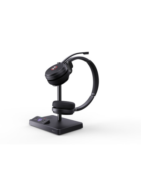 Yealink WH62 Dual Teams Auricolare Wireless A Padiglione Ufficio Micro-USB Base di ricarica Nero
