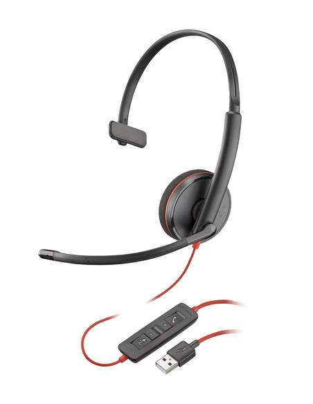 POLY Cuffie Blackwire 3210 monoaurali USB-A (sfuse)