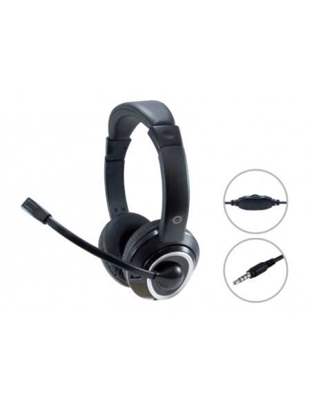 Conceptronic POLONA02B cuffia e auricolare Cablato A Padiglione Gaming Nero
