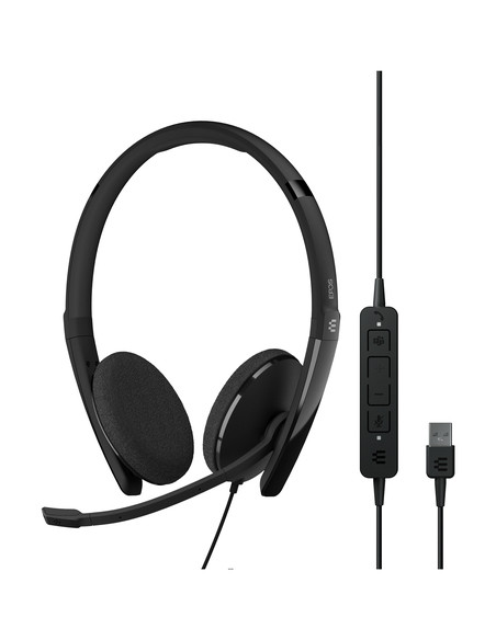 EPOS ADAPT 160T USB II Auricolare Cablato A Padiglione Ufficio USB tipo A Nero