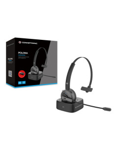 Conceptronic POLONA03BD cuffia e auricolare Wireless A Padiglione Ufficio Bluetooth Base di ricarica Nero 2