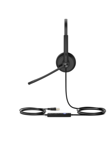 Yealink UH34 Dual Teams Auricolare Cablato A Padiglione Ufficio USB tipo A Nero