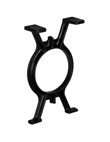 Gambe per Panca 2 pz a Forma di O in Ghisa