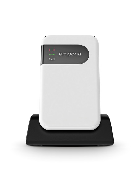 Emporia emporiaSIMPLICITYglam.4G 7,11 cm (2.8") 106 g Nero, Bianco Telefono per anziani