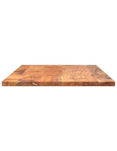 Piano Tavolo 80x60x3,8 cm Rettangolare Legno Massello Acacia