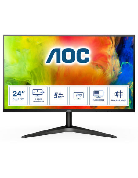 AOC B1 24B1H Monitor PC 59,9 cm (23.6") 1920 x 1080 Pixel Full HD LED Nero