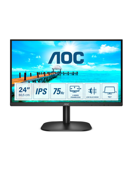AOC B2 24B2XH/EU LED display 60,5 cm (23.8") 1920 x 1080 Pixel Full HD Nero
