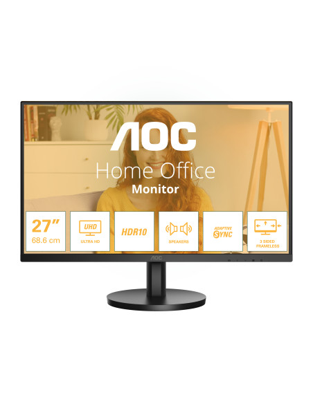 AOC B3 U27B3A Monitor PC 68,6 cm (27") 3840 x 2160 Pixel 4K Ultra HD LCD Nero