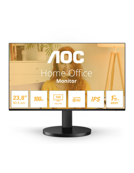 AOC 24B3HA2 Monitor PC 60,5 cm (23.8") 1920 x 1080 Pixel Full HD LED Nero