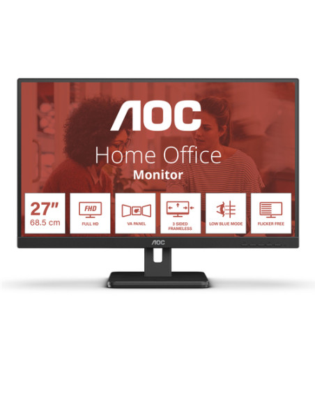 AOC 27E3UM Monitor PC 68,6 cm (27") 1920 x 1080 Pixel Full HD Nero