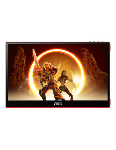 AOC 16G3 TV e monitor portatile Nero, Rosso 39,6 cm (15.6") TFT 1920 x 1080 Pixel