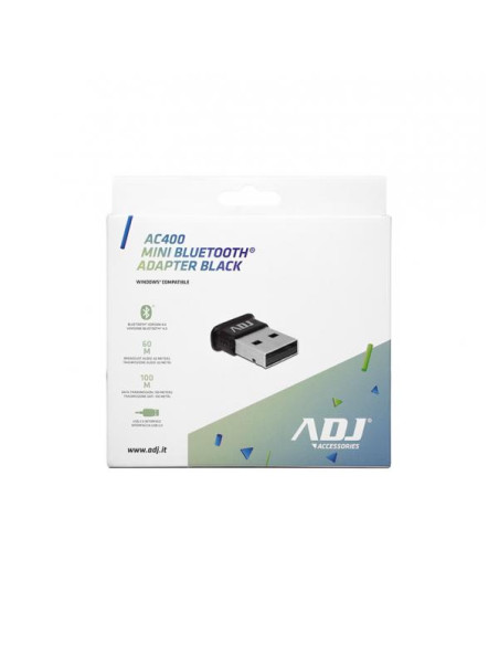 BLUETOOTH DONGLE MINI USB 4.0 BK AUDIO(60M) DATA(100M) ADJ