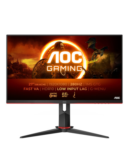 AOC G2 27G2ZN3/BK Monitor PC 68,6 cm (27") 1920 x 1080 Pixel Full HD LCD Nero, Rosso