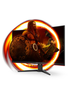 AOC G2 C32G2ZE/BK Monitor PC 80 cm (31.5") 1920 x 1080 Pixel Full HD LED Nero, Rosso