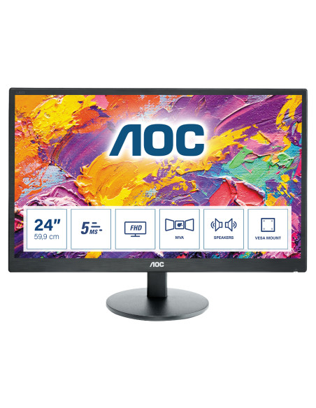 AOC M2470SWH LED display 59,9 cm (23.6") 1920 x 1080 Pixel Full HD Nero