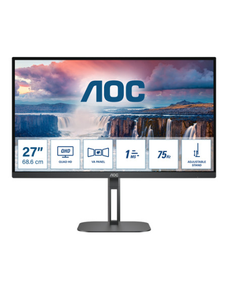 AOC V5 Q27V5N/BK Monitor PC 68,6 cm (27") 2560 x 1440 Pixel Quad HD LED Nero