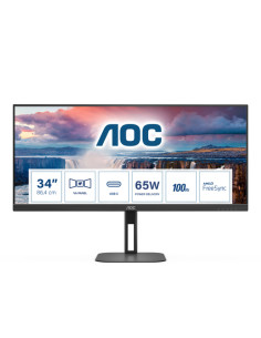 AOC V5 U34V5C/BK Monitor PC 86,4 cm (34") 3440 x 1440 Pixel UltraWide Quad HD LCD Nero