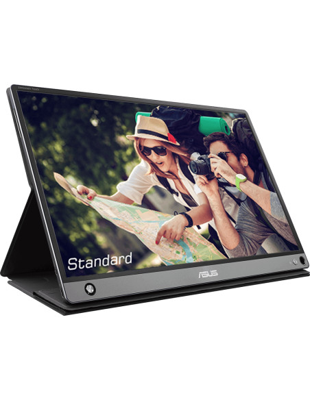 ASUS MB16AMT Monitor PC 39,6 cm (15.6") 1920 x 1080 Pixel Full HD LED Touch screen Multi utente Nero, Grigio