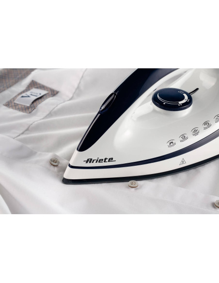 Ariete 5571 Steam Power Easy - Ferro da stiro a vapore istantaneo - piastra ceramica - Serbatoio 1,8L - Vapore continuo 120 gr/m