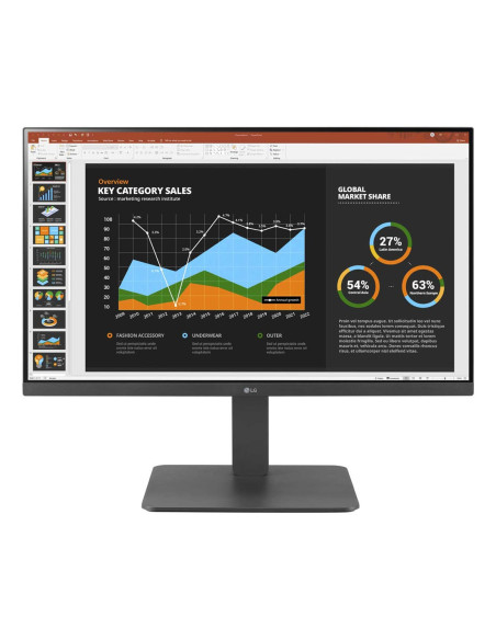 LG 24BR650B Monitor PC 60,5 cm (23.8") 1920 x 1080 Pixel Full HD LED Grigio