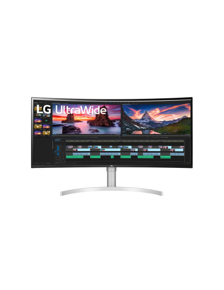 LG 38WN95CP-W Monitor PC 96,5 cm (38") 3840 x 1600 Pixel Quad HD+ QLED Bianco