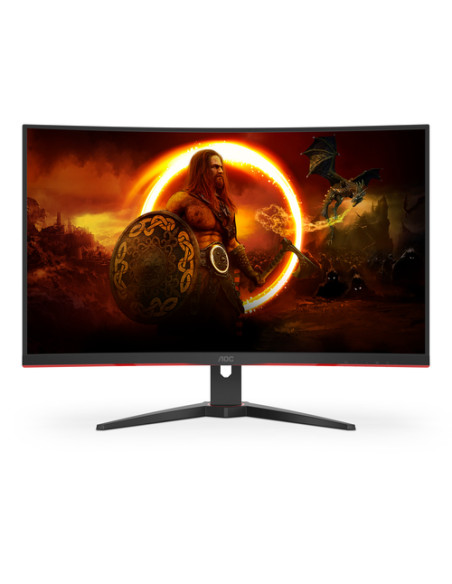 AOC G2 C32G2ZE/BK Monitor PC 80 cm (31.5") 1920 x 1080 Pixel Full HD LED Nero, Rosso